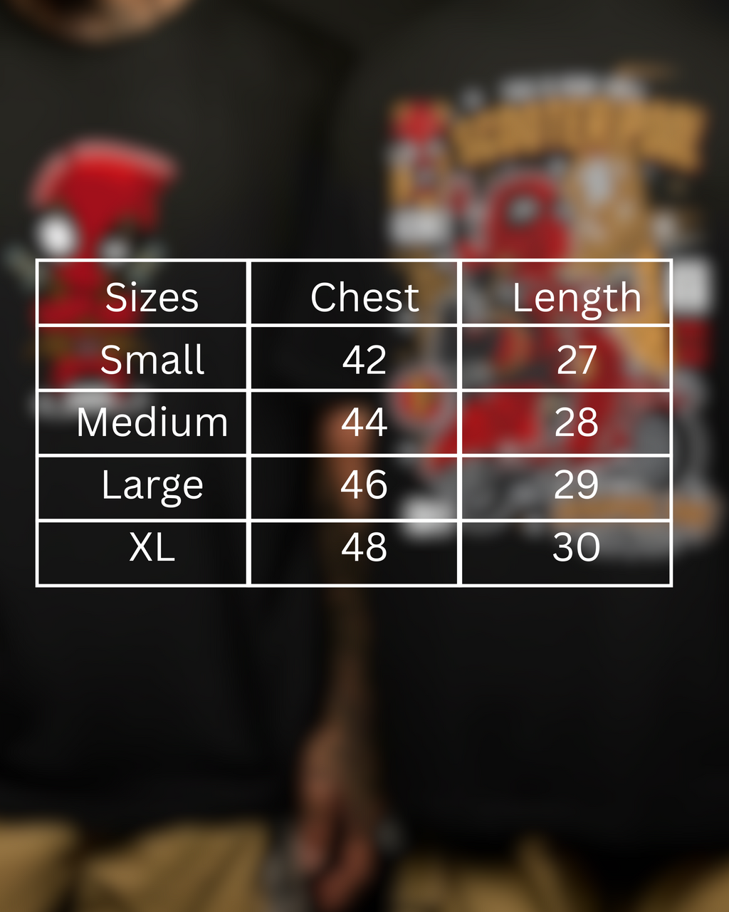 Deadpool Street Ride Oversized Tees