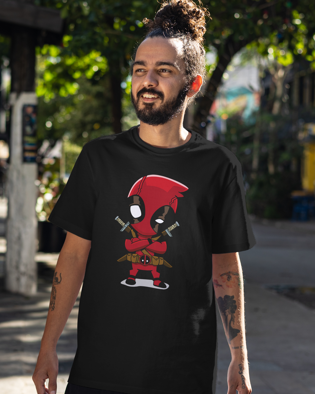 Deadpool Street Ride Oversized Tees